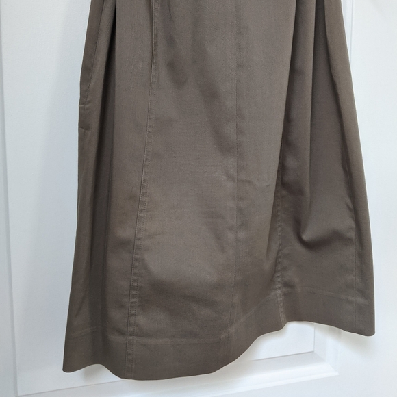 CREMIEUX Khaki Tan Brown Short Sleeve Belted Dress - Picture 7 of 11